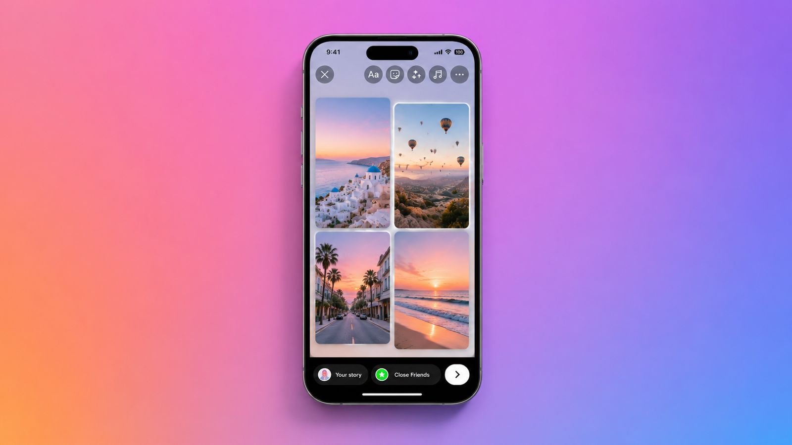 Add Multiple Photos to Instagram Stories