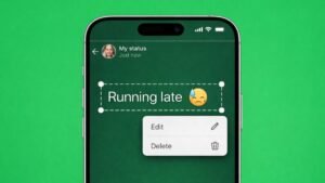 Edit WhatsApp Status Captions
