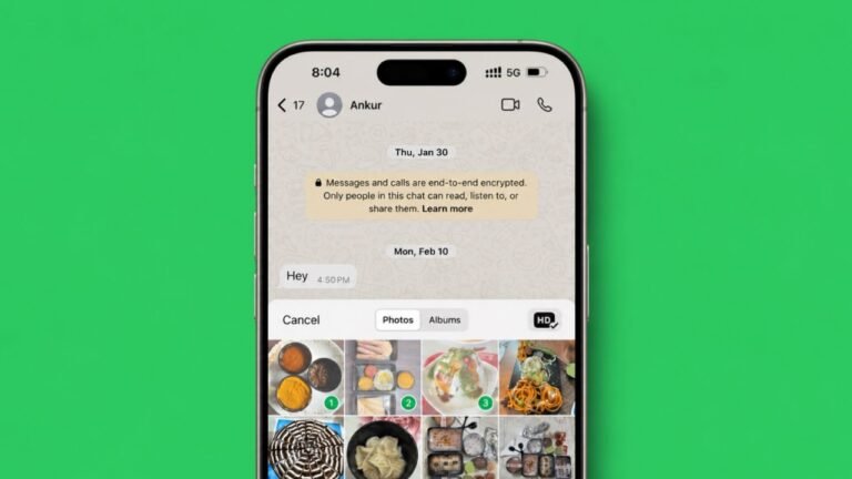 WhatsApp HD quality